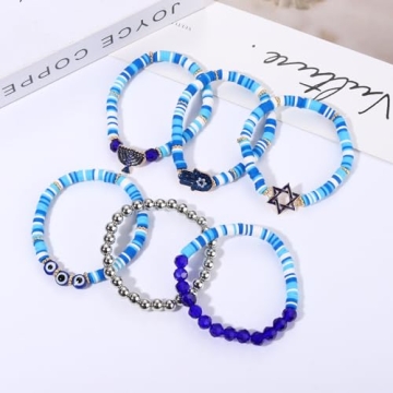 Vibrant XOCARTIGE Surfer Heishi Bracelets Set for Women