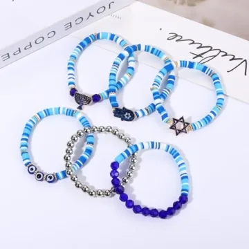 Vibrant XOCARTIGE Surfer Heishi Bracelets Set for Women