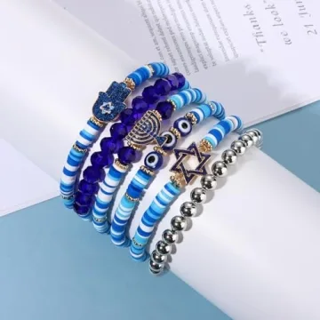 Vibrant XOCARTIGE Surfer Heishi Bracelets Set for Women