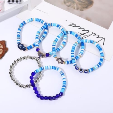 Vibrant XOCARTIGE Surfer Heishi Bracelets Set for Women