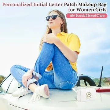 Personalized Makeup Bag - Stylish PU Leather Cosmetic Pouch