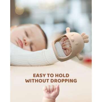Baby Teething Mittens 0-12 Months, BPA-Free Silicone