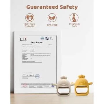 Baby Teething Mittens 0-12 Months, BPA-Free Silicone