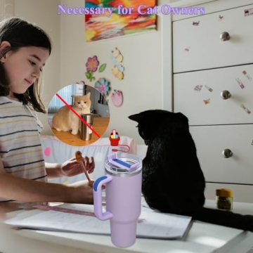 Amreich Straw Topper Set for Teachers - 6 Vibrant Caps