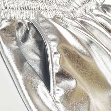 Metallic Rave Shorts for Women - Perfect for Festivals