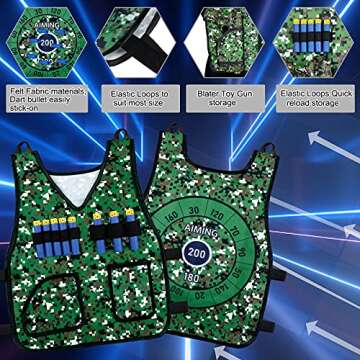 Tepsmigo Kids Tactical Vest Kit for Nerf Guns