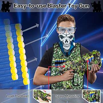 Tepsmigo Kids Tactical Vest Kit for Nerf Guns