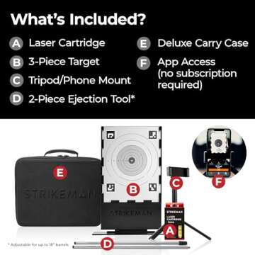 Strikeman 9mm Marksman Kit – Ultimate Dry Fire Training Companion, All-in-One Solution Includes Ca...