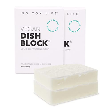 NO TOX LIFE Vegan Dish Block - Eco-Friendly Solid Soap