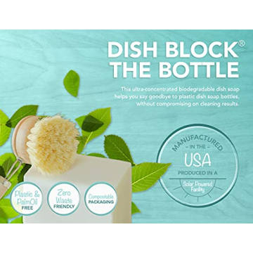 Eco-Friendly NO TOX LIFE Vegan Dish Block for Easy Cleaning