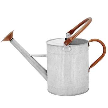 HORTICAN 1 Gallon Watering Can, Farmhouse Watering Can, Metal Watering Can with Removable Spout, Gal...