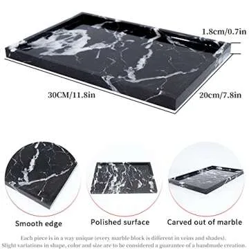 Natural Marble Serving Tray | Luxury Home Decor Solution