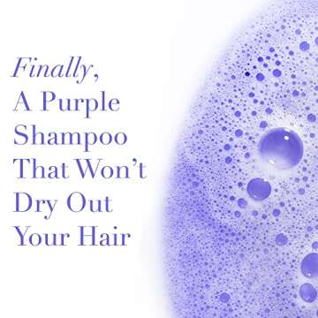 Goldie Locks Brilliant Blonde Purple Shampoo for Blonde, Lightened, Grey Hair & Extensions, Brightens, Tones, Eliminates Brass, Sulfate-Free, Nourishing, Moisturizing, Color Safe, 8.45 Fl Oz Bottle