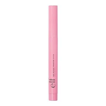 e.l.f. No Budge Shadow Stick, Long-Lasting Cream Eyeshadow Stick For High-Pigment, Metallic Color, Vegan & Cruelty-Free, Rose Quartz