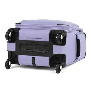 Travelpro Maxlite 5 Softside Expandable Carry on Luggage with 4 Spinner Wheels, Lightweight Suitcase, Men and Women, Violet, Carry On 21-Inch