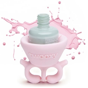 Tweexy Wearable Nail Polish Holder Ring - Nail Polish Bottle Holder for Easy Application | Perfect f...