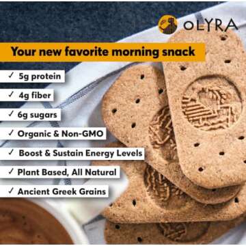 Olyra Dark Chocolate Sandwich Breakfast Biscuits - Healthy Snack
