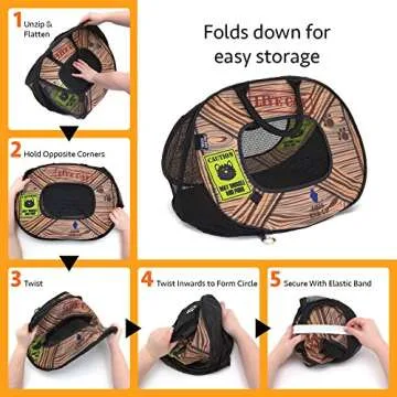 SportPet Designs Pop Open Cat Carrier (Pattern)