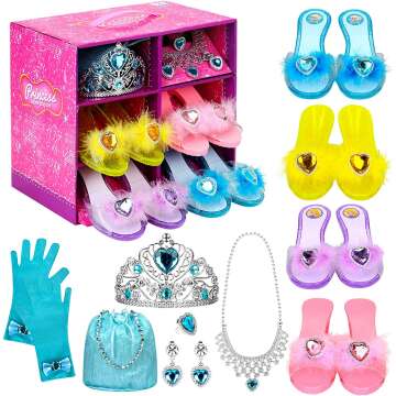 Princess Dress Up Shoes & Jewelry Set for Girls