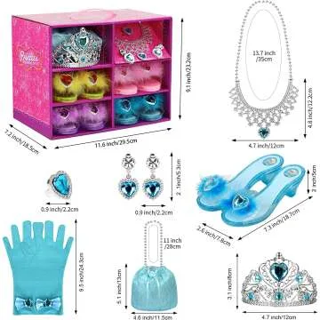 Princess Dress Up Shoes & Jewelry Set for Girls