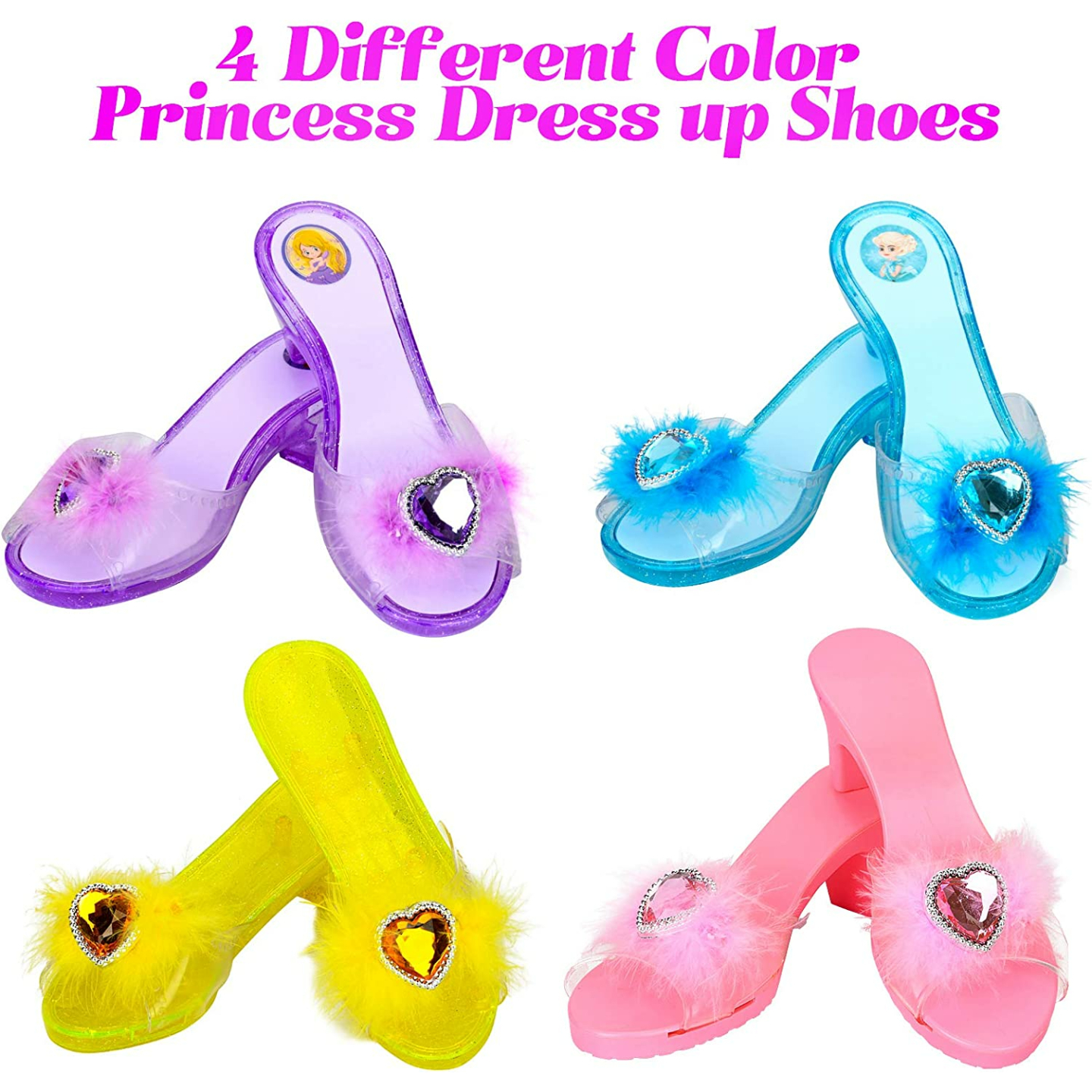 Princess Dress Up Shoes & Jewelry Set for Girls