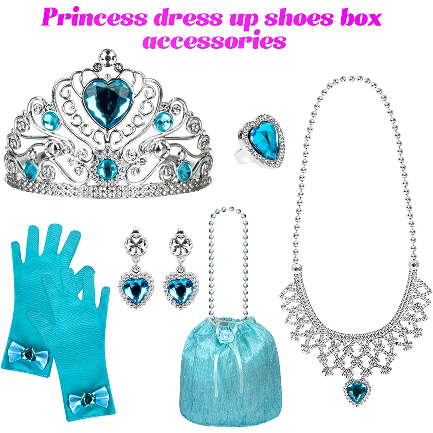Princess Dress Up Shoes & Jewelry Set for Girls