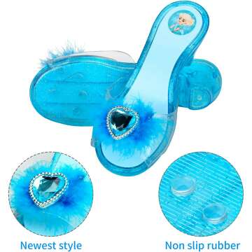 Princess Dress Up Shoes & Jewelry Set for Girls