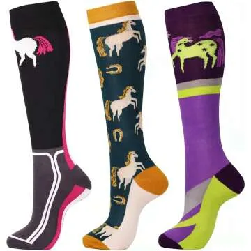 Premium Quality Equestrian Riding Socks by Harrison Howard