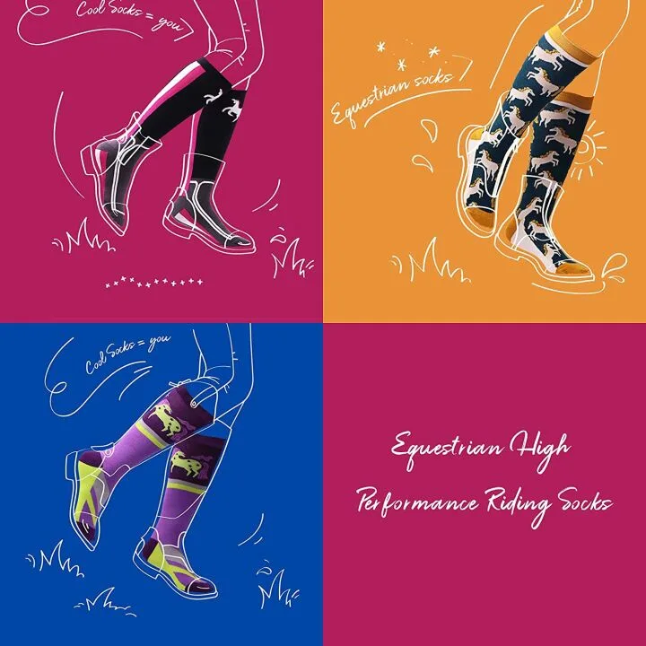 Premium Quality Equestrian Riding Socks by Harrison Howard