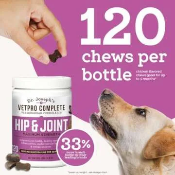VetPro Complete Dog Hip and Joint Supplement Chews