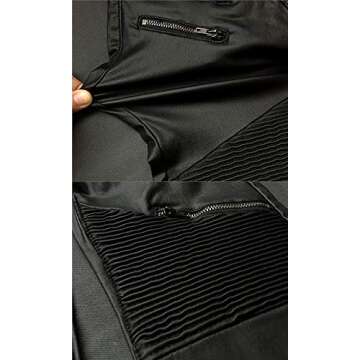 PU Leather Pants for Women Sexy Tight Stretchy Rider Leggings Black Faux Leather Pants for Women Pleather Pants Leggings with Zipper US 8