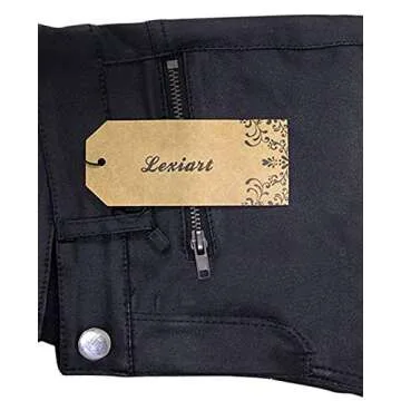 PU Leather Pants for Women Sexy Tight Stretchy Rider Leggings Black Faux Leather Pants for Women Pleather Pants Leggings with Zipper US 8