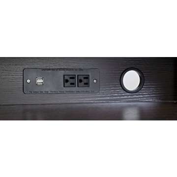 OneSpace Eleanor Executive Desk Wood Grain, Espresso