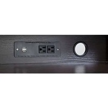 OneSpace Eleanor Executive Desk Wood Grain, Espresso