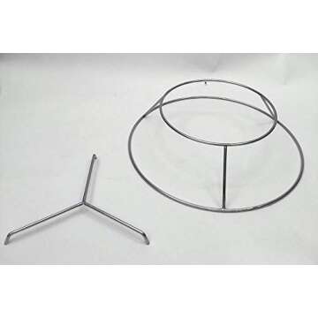 Hunsaker Smokers Rib Hanger Set for 22.5" WSM - 12 S-Shaped Butcher Meat Hooks, Durable Solid 304 Stainless Steel, Increased Cooking Capacity, Achieve Pit Barrel Style Results