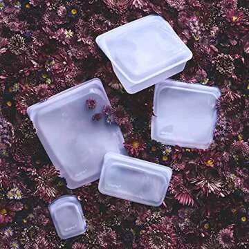 Stasher Platinum Silicone Food Grade Reusable Storage Bag, Lavender (1/2 Gallon) | Reduce Single-Use Plastic | Cook, Store, Sous Vide, or Freeze | Leakproof, Dishwasher-Safe, Eco-friendly | 64 Oz