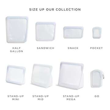Stasher Platinum Silicone Food Grade Reusable Storage Bag, Lavender (1/2 Gallon) | Reduce Single-Use Plastic | Cook, Store, Sous Vide, or Freeze | Leakproof, Dishwasher-Safe, Eco-friendly | 64 Oz