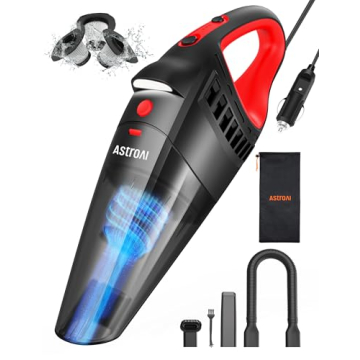 AstroAI Portable Handheld Car Vacuum Cleaner - 12V DC Power & Accessories