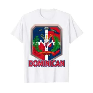 Coat of Arms Republica Dominicana & Dominican Flag Outfit T-Shirt