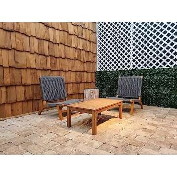 Aspect Living 64967 Pura Vida Modern Outdoor Lounge Chair - Comfortable Reclining Design with Woven ...