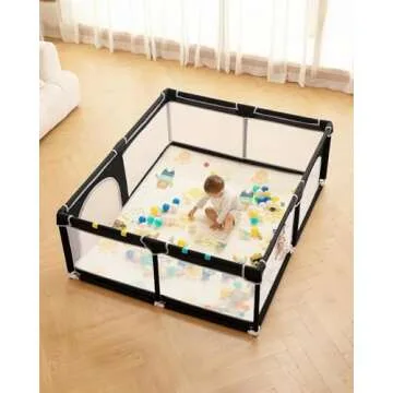 Dearlomum Extra Large Baby Playard 71x59 for Safe Play