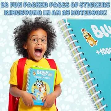 Bluey Sticker Book with 28 Sheets and 1000+ Stickers for Kids