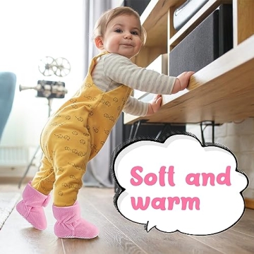 Pro Goleem Fleece Baby Booties for Warm Cozy Feet