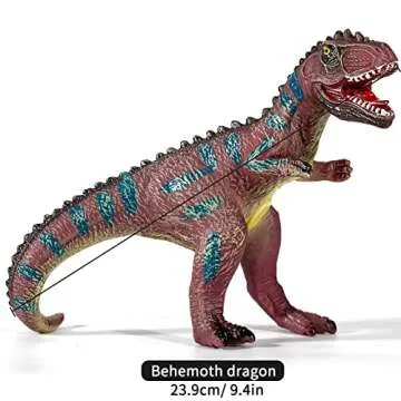 TEMI Jumbo Dinosaur Toys - 7 Piece Set for Kids 3-8