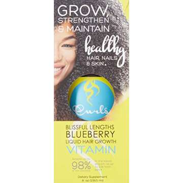 Curls Blueberry Bliss Blissful Lengths Liquid Hair Growth Vitamin - Grow, Strengthen and Maintain He...