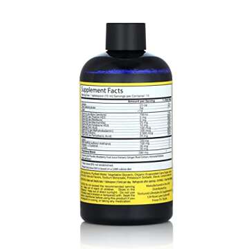 Curls Blueberry Bliss Blissful Lengths Liquid Hair Growth Vitamin - Grow, Strengthen and Maintain Healthy Hair, Nails & Skin - Wavy, Curly, and Coily Hair-8oz