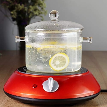 Heat-Resistant Glass Saucepan with Cover - Perfect for Healthy Cooking