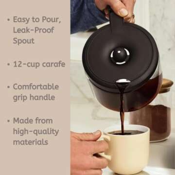 12-Cup Replacement Carafe for Keurig K-Duo Essentials