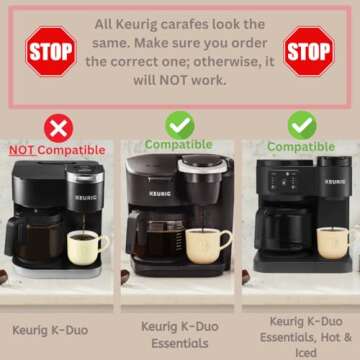 12-Cup Replacement Carafe for Keurig K-Duo Essentials