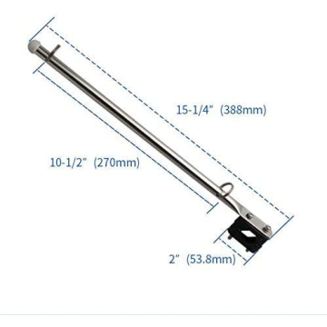 Stainless Steel Boat Flagpole Holder Kits – 2 Pack